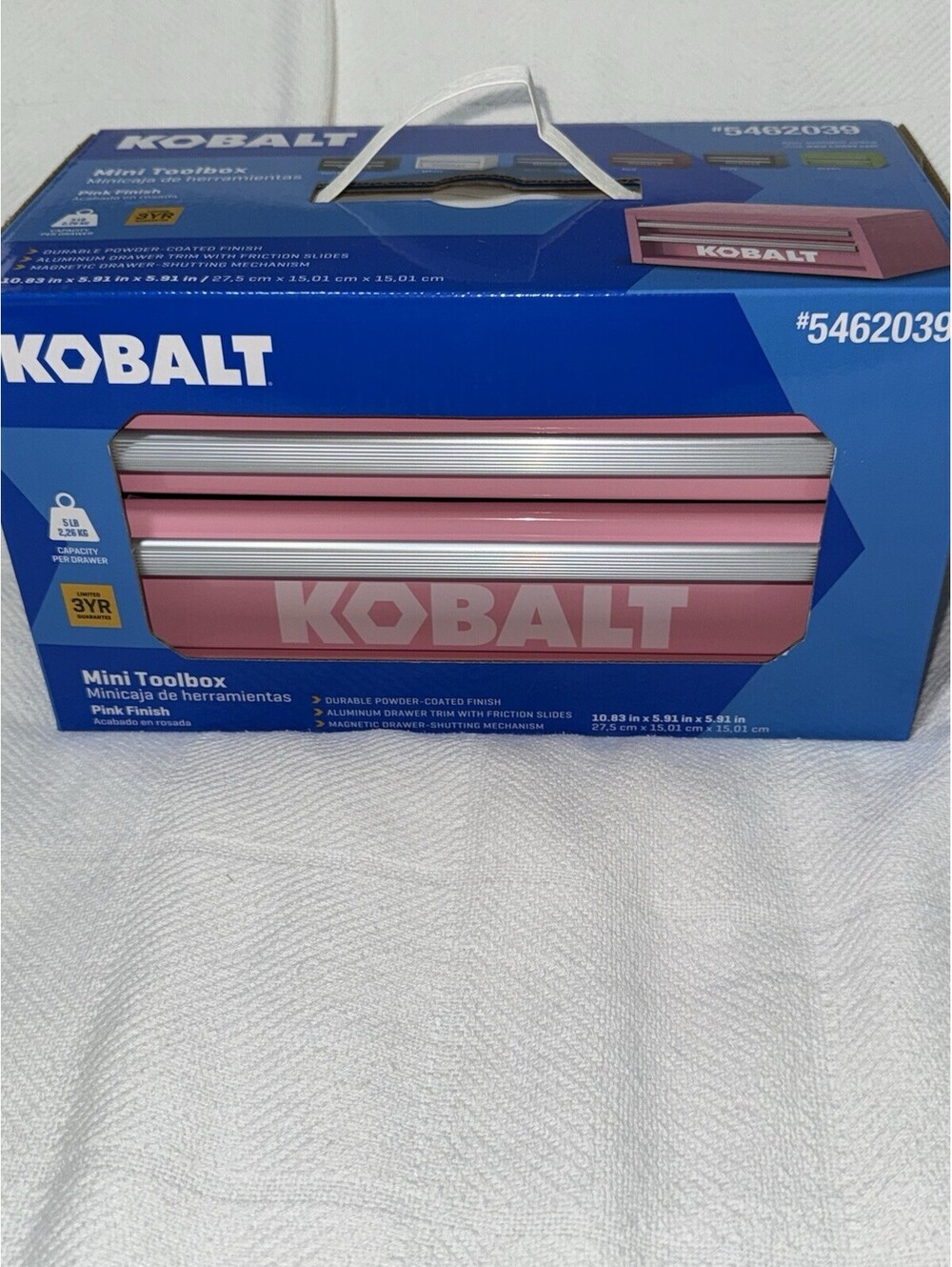 🎅🏻 Lowes Kobalt Mini Tool Box Pink # 5462039  New